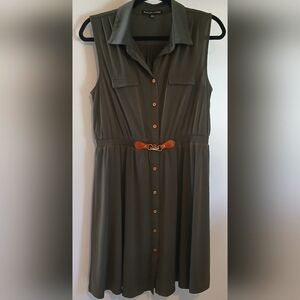 Always Indigo PXL Army Green Dress